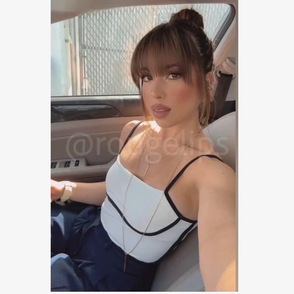 Rouge! White and Black Trim Tank Top - Picture 12 of 13